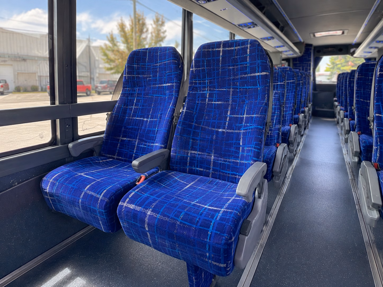 grand rapids charter bus rental interior
