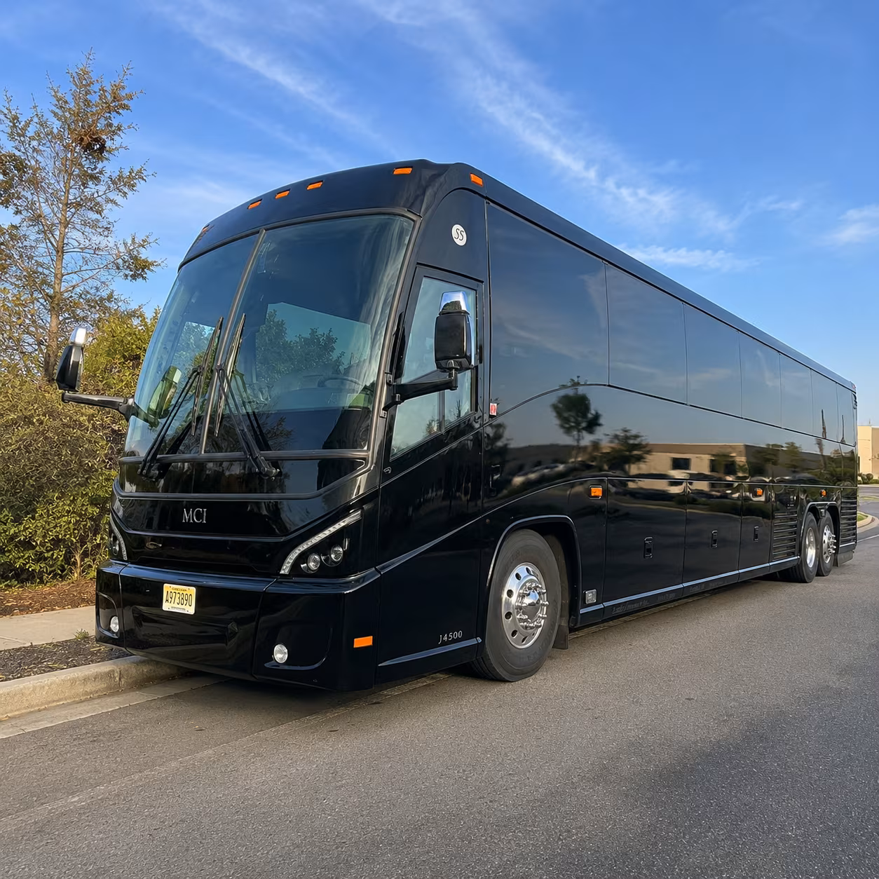 grand rapids comfortable charter buses for government military personnel