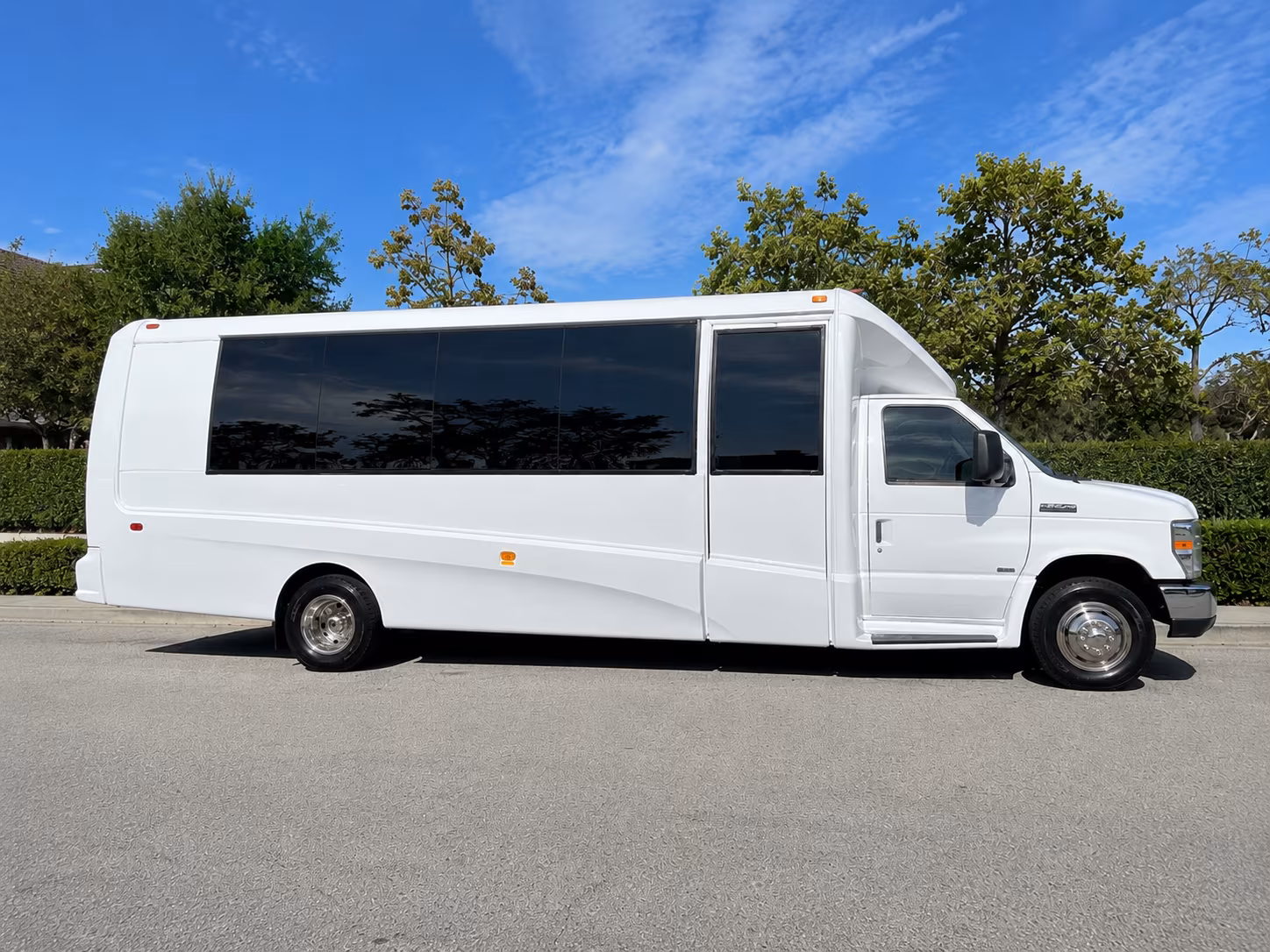 portage event transportation on a private charter bus
