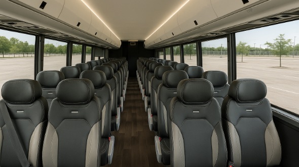 Interior of Charter Bus Company Kentwood's 20 Passenger Mini bus in Kentwood