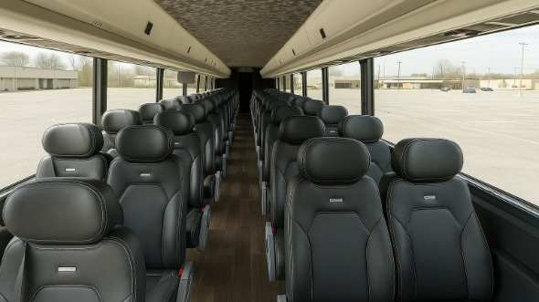Interior of Charter Bus Company Kentwood's 25 Passenger Mini bus in Kentwood