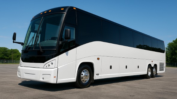 Exterior of Charter Bus Company Kentwood's 50 Passenger Charter Bus in Kentwood