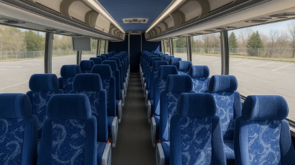kentwood 56 passenger charter bus inside