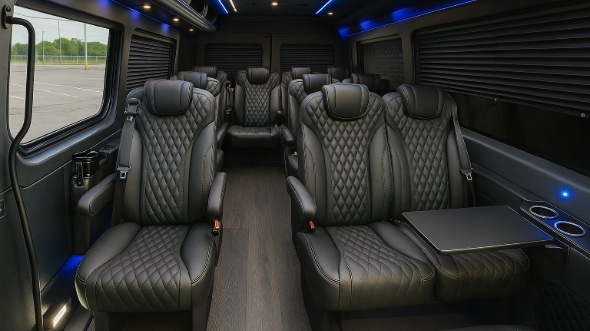 kentwood sprinter van with driver inside